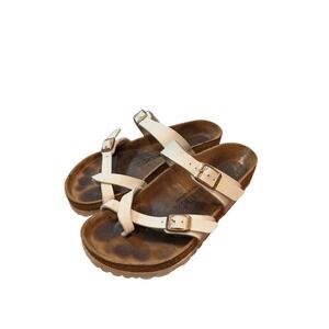 Birkenstock Mayari White Toe Loop Sandals Shoes Women's Size 37 / 6